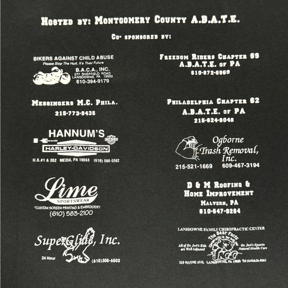 Vintage 1997 Bikers For Babies March Of Dimes T-Shirt - Picture 4 of 7